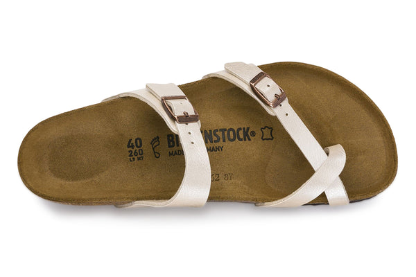 Birkenstock Mayari R Graceful Pearl White Birko-Flor Womens – Pure