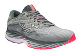 Mizuno Wave Rider 27 B Pearl Blue/White/High-Vis Pink Womens #color_grey-multi-pinks-purples