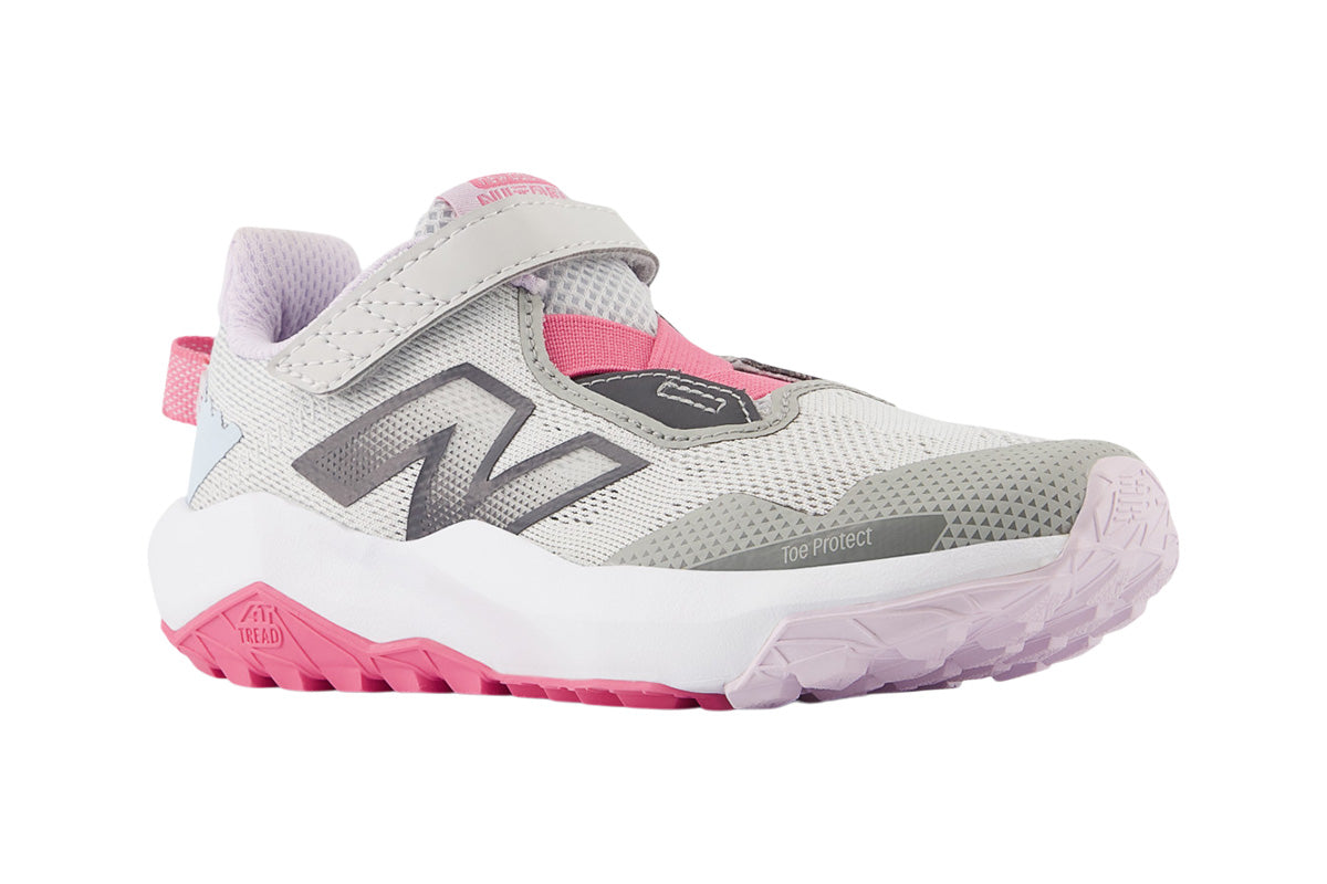 New Balance Nitrel v6 White/Pink Junior #color_white-multi-pinks-purples