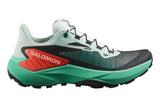 Salomon Genesis B Bay/Electric Green/Cherry Tomato Womens #color_green-multi-reds-oranges