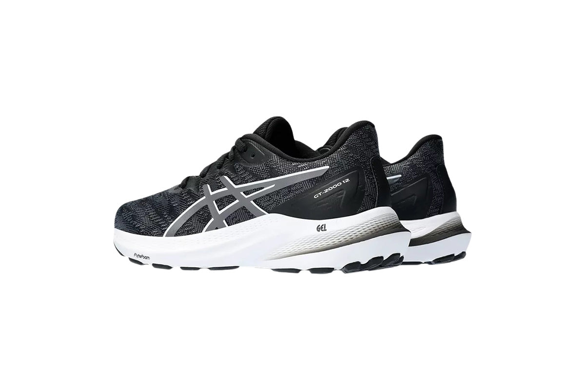 Asics GT-2000 12 GS D Black/Carrier Grey Youth #color_black-multi-whites