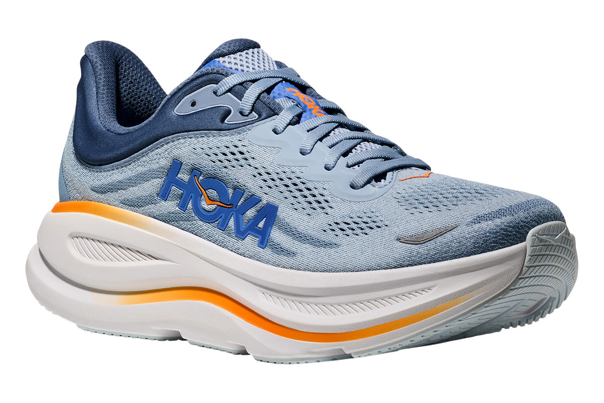 Hoka Bondi 9 2E Drizzle/Downpour Mens #color_blue