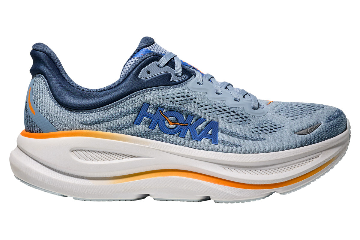 Hoka Bondi 9 2E Drizzle/Downpour Mens #color_blue