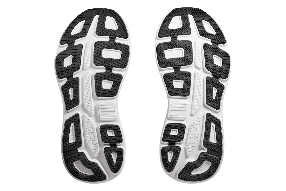 Hoka Bondi 9 2E Black/White Mens #color_black-multi-whites