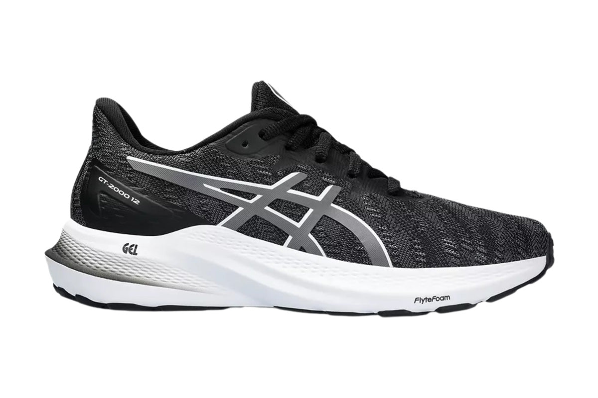 Asics GT-2000 12 GS D Black/Carrier Grey Youth #color_black-multi-whites
