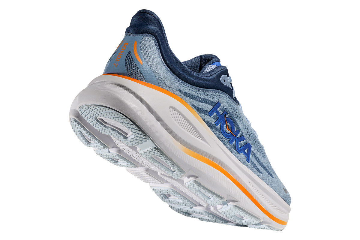 Hoka Bondi 9 2E Drizzle/Downpour Mens #color_blue