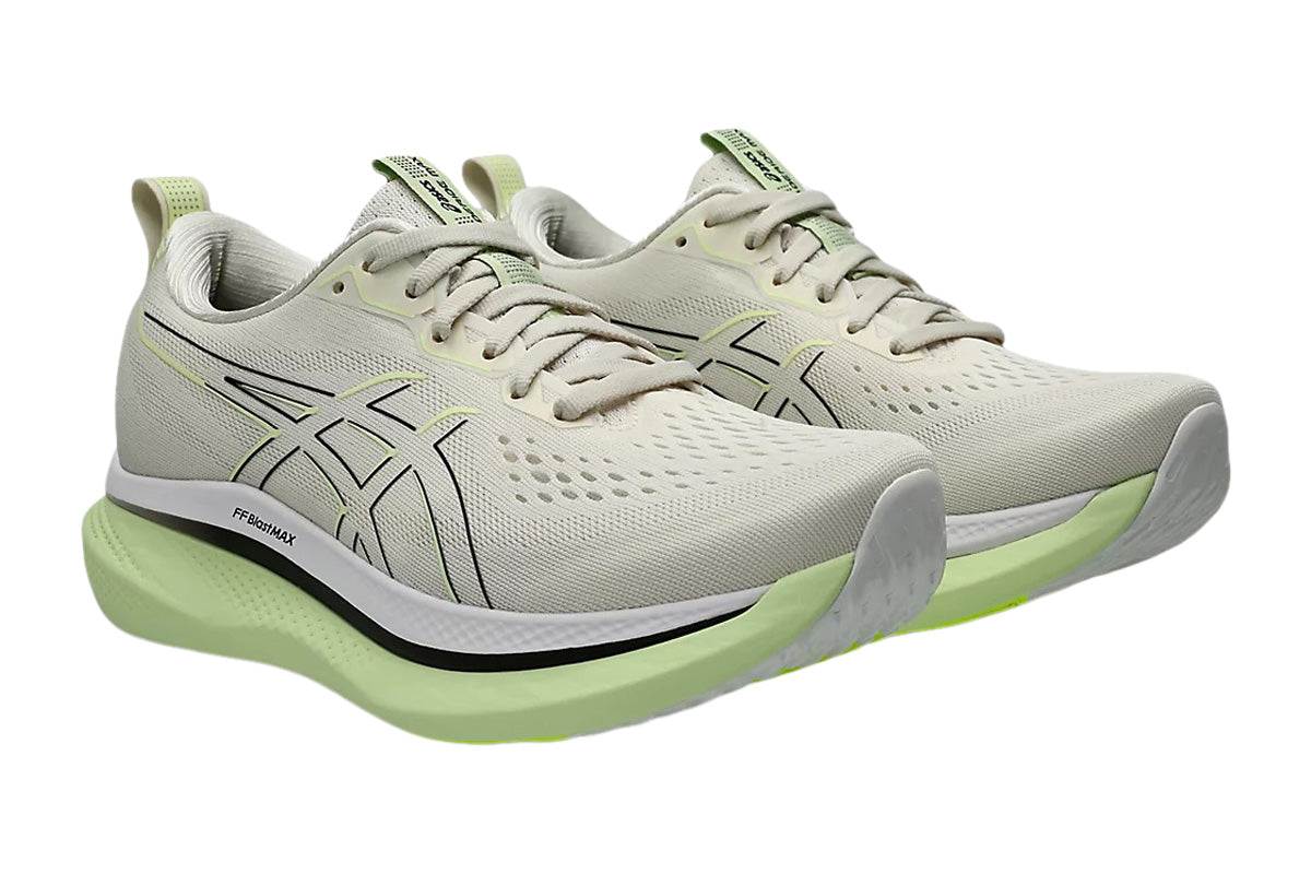 Asics Glideride Max D Birch/Black Womens #color_grey-multi-greens