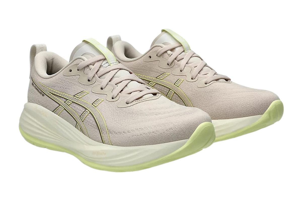 Asics Gel-Cumulus 27 D Mineral Beige/Huddle Yellow Womens #color_white