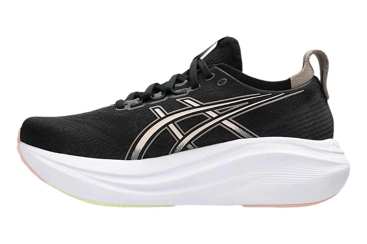 Asics Gel-Nimbus 27 B Black/Breeze Womens #color_black-multi-whites
