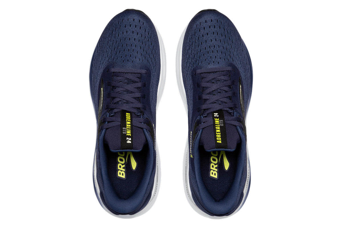 Brooks Adrenaline GTS 24 D Peacoat/Black/Sharp Green Mens #color_blue