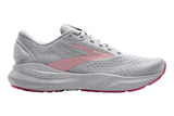 Brooks Adrenaline GTS 24 2E Alloy/White/Zephyr Womens #color_grey-multi-pinks-purples