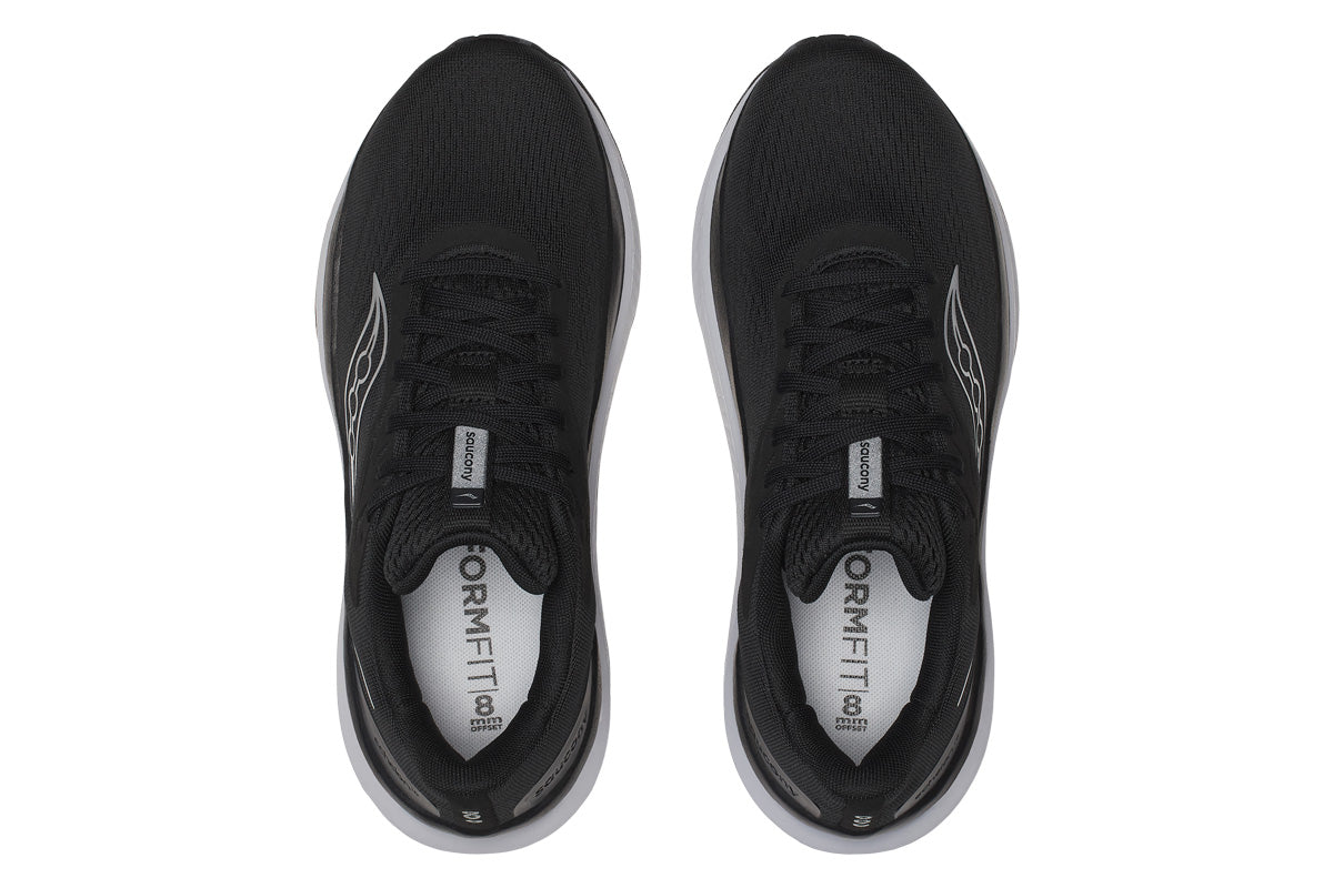 Saucony Echelon 10 D Black/Silver Womens #color_black-multi-whites