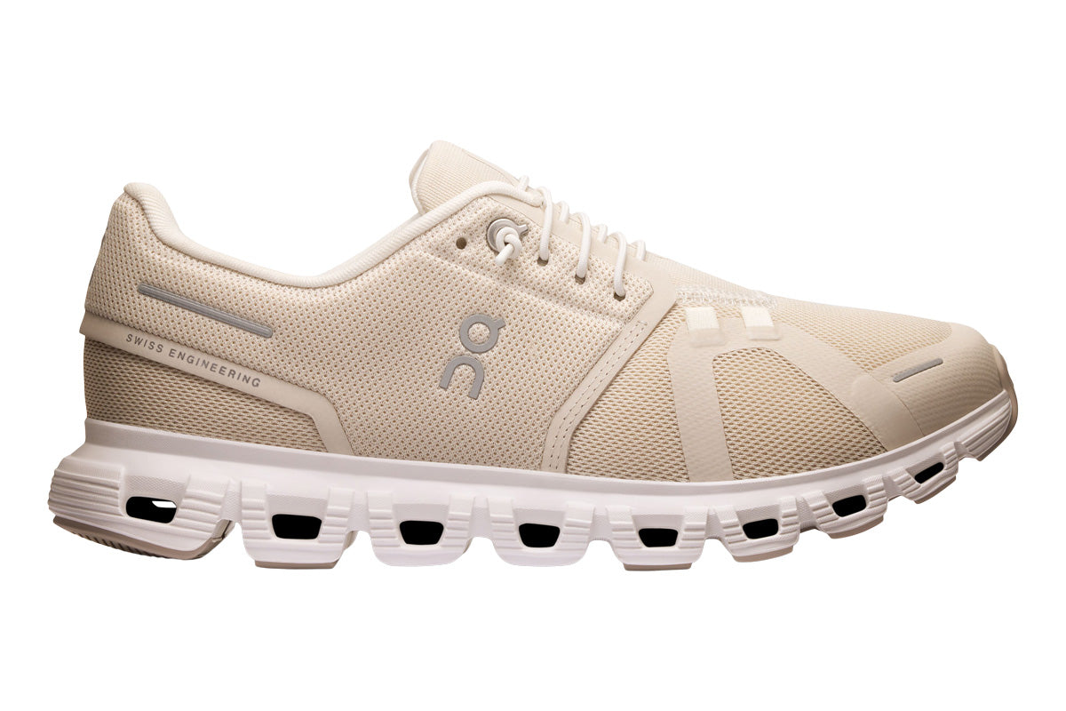On Cloud 6 B Pearl/White Womens #color_white