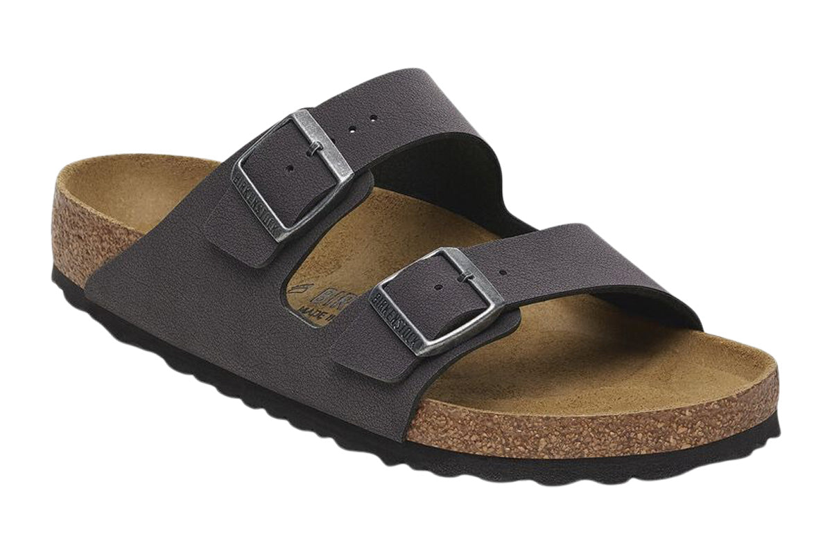 Birkenstock Arizona R Mocca BirkiBuc Unisex #color_grey-dark-grey