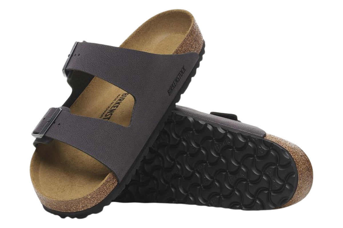 Birkenstock Arizona R Mocca BirkiBuc Unisex #color_grey-dark-grey