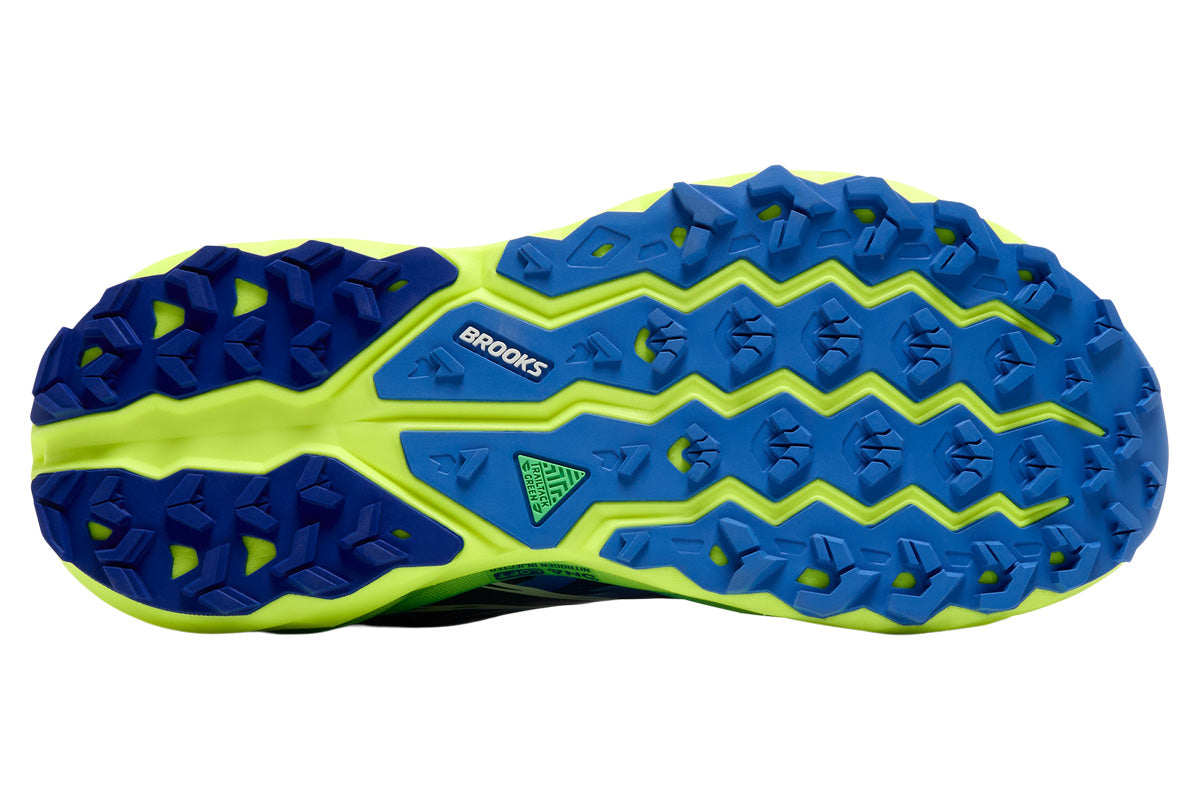 Brooks Cascadia 19 2E Surf the Web/Nightlife/White Mens #color_blue-multi