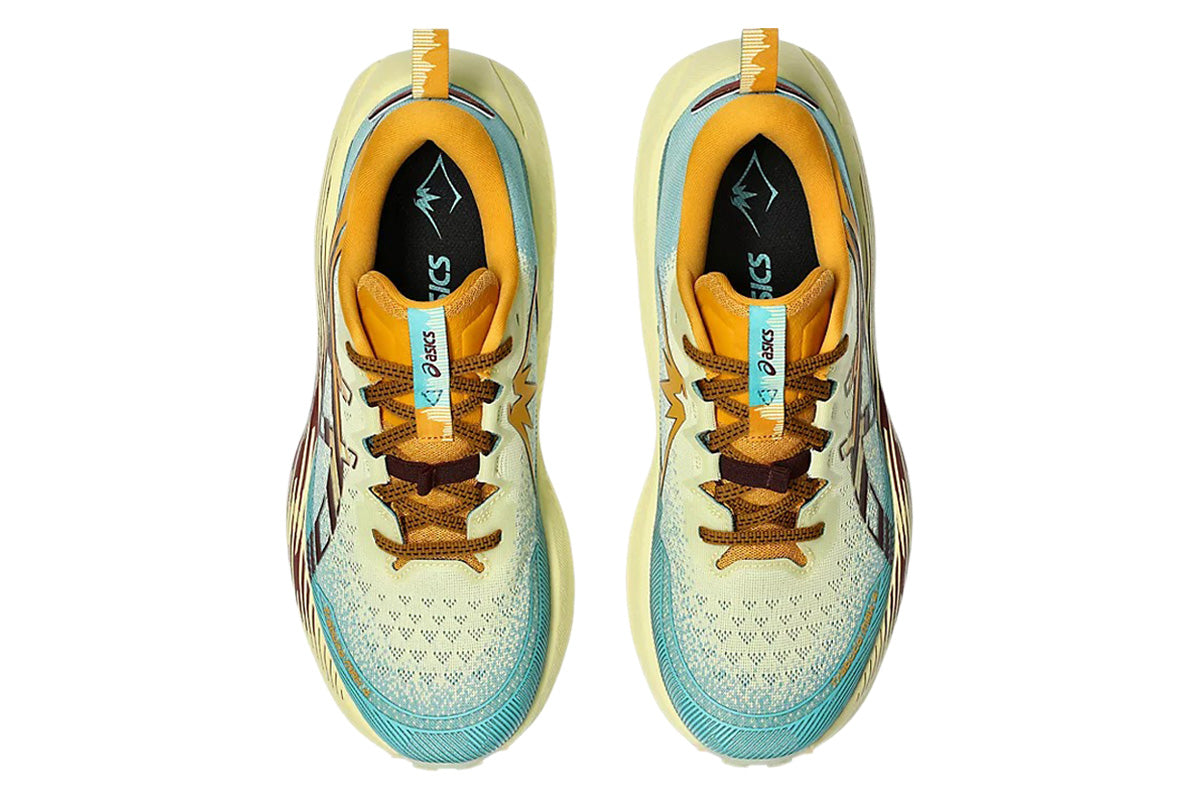 Asics Trabuco Max 4 D Wheat Yellow/Dark Red Planet Mens #color_yellow-multi