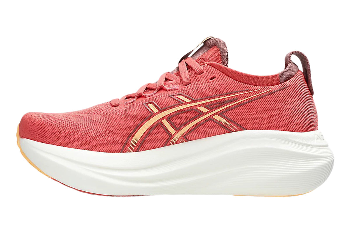 Asics Gel-Nimbus 27 D Dark Pink Clay/Orange Glow Womens #color_pink