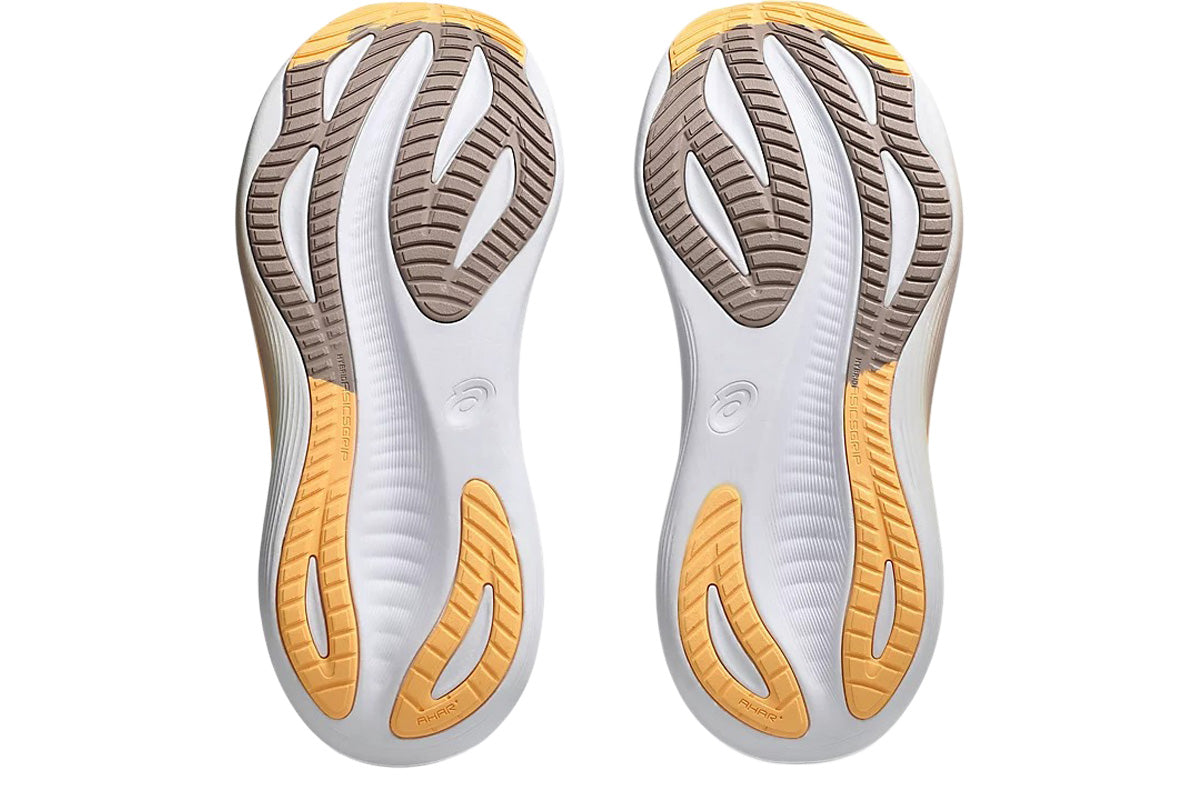 Asics Gel-Nimbus 27 B White/Fawn Womens #color_white-multi-reds-oranges