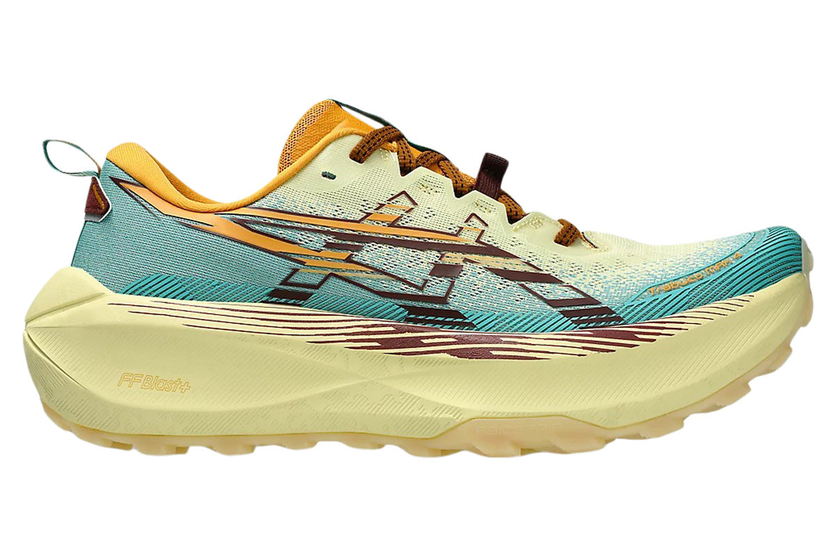 Asics Trabuco Max 4 D Wheat Yellow/Dark Red Planet Mens #color_yellow-multi