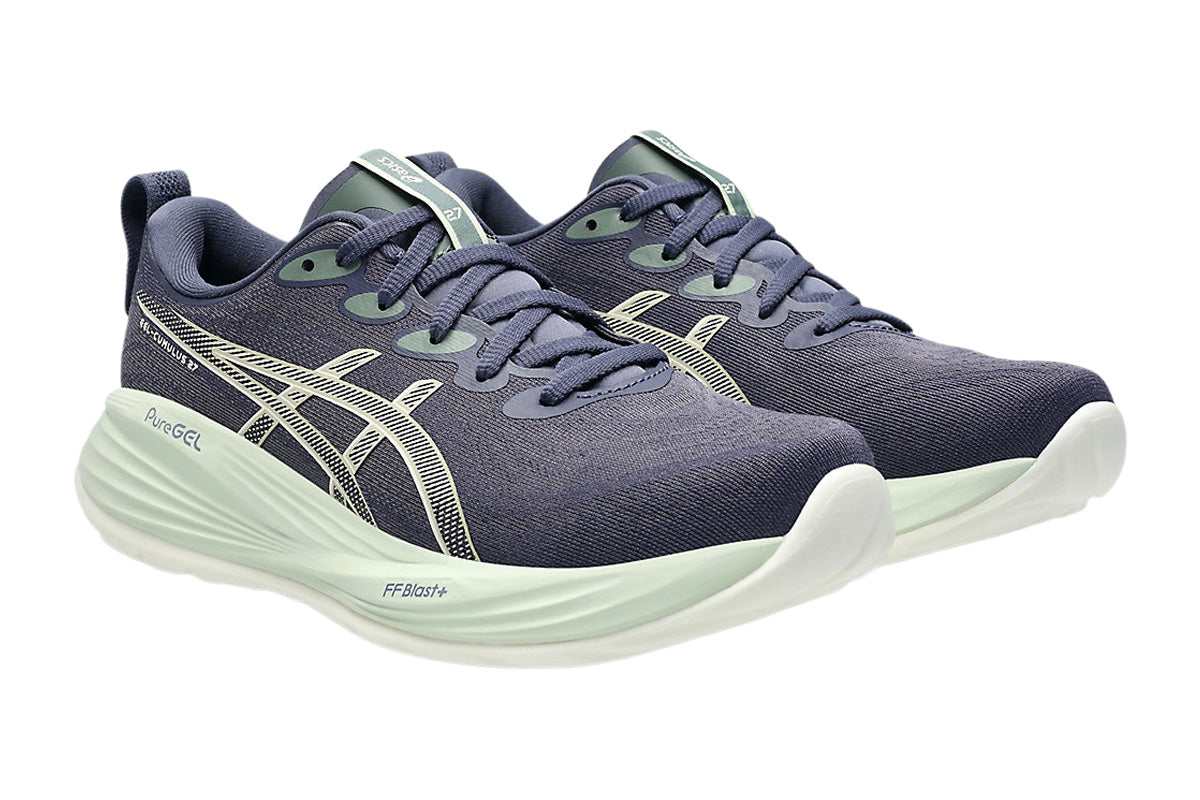 Asics Gel-Cumulus 27 B Indigo Fog/Cream Womens #color_blue-dark-navy
