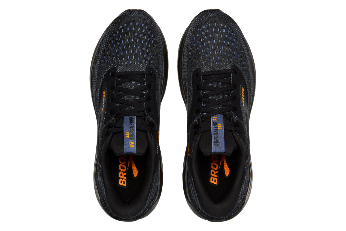 Brooks Adrenaline GTS 24 D Black/Countryblue/Orange Mens #color_black-multi