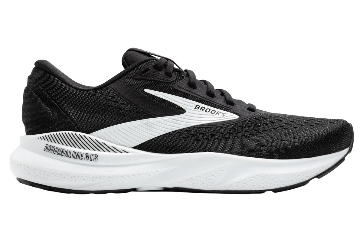 Brooks Adrenaline GTS 24 D Black/White Mens #color_black