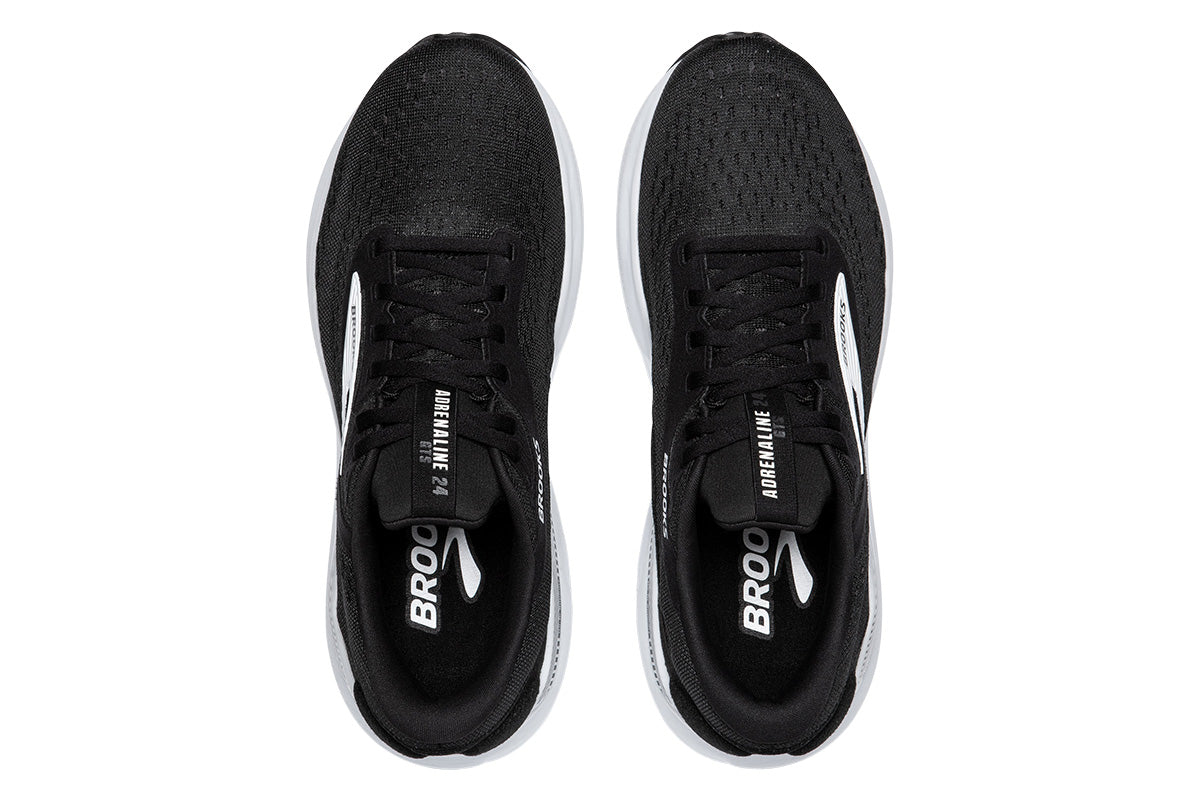 Brooks Adrenaline GTS 24 D Black/White Mens #color_black