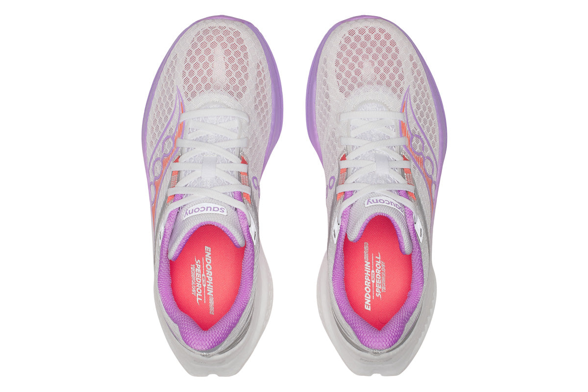 Saucony Endorphin Speed 5 B White/Crocus Womens #color_pink