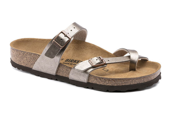 birkenstock mayari metallic taupe