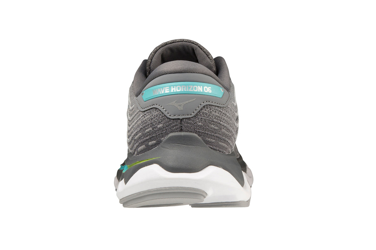 Mizuno Wave Horizon 6 B Ultimate Gray/Silver/Blue Curaco Womens #color_grey-multi-greens