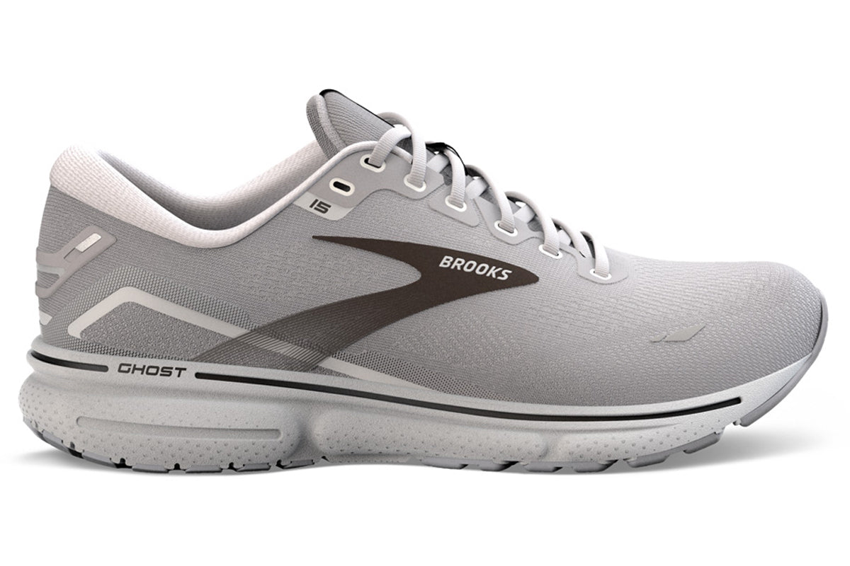 Brooks Ghost 15 B Alloy/Oyster/Black Mens #color_grey-multi-greys