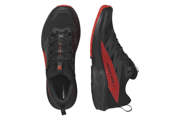 Salomon Sense Ride 5 D Black Fiery Red Black Mens