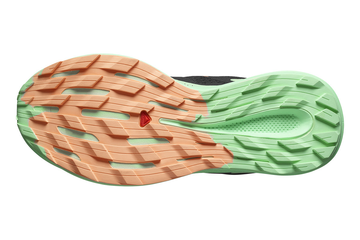 Salomon Pulsar Trail B Black/Green/Cantaloupe Womens #color_black-multi-greens