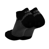 OS1st FS4 Plantar Fasciitis Compression No Show Socks Black Unisex