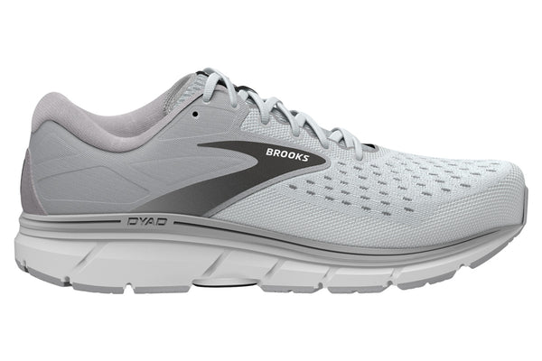 Brooks Dyad 11 2E Grey Black White Mens Pure Performance