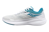 Saucony Ride 16 B White/Ink Womens #color_white-multi-blues