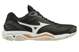 Mizuno Wave Stealth V NB B Black/white/gold Womens