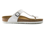 Birkenstock Gizeh N White Birko-Flor Womens #color_white