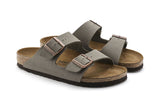 Birkenstock Arizona N Stone BirkiBuc Unisex #color_grey