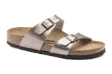 Birkenstock Sydney R Graceful Taupe Birko-Flor Womens #color_metallic-bronze