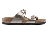 Birkenstock Sydney R Graceful Taupe Birko-Flor Womens