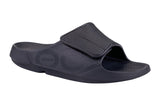 Oofos Ooahh Sport Flex Slide D Black Matte Mens #color_black