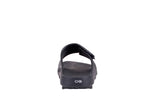 Oofos Ooahh Sport Flex Slide D Black Matte Mens #color_black