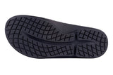 Oofos Ooahh Sport Flex Slide D Black Matte Mens #color_black