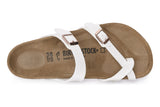 Birkenstock Mayari R White Birko-Flor Womens #color_white