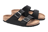 Birkenstock Arizona R Black BirkiBuc/Microfibre Vegan Womens #color_black