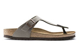 Birkenstock Gizeh N Stone Birkibuc Womens #color_grey