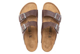 Birkenstock Arizona R Vintage Wood Roast Natural Leather Mens #color_brown-dark-brown