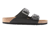 Birkenstock Arizona R Vintage Wood Black Natural Leather Mens